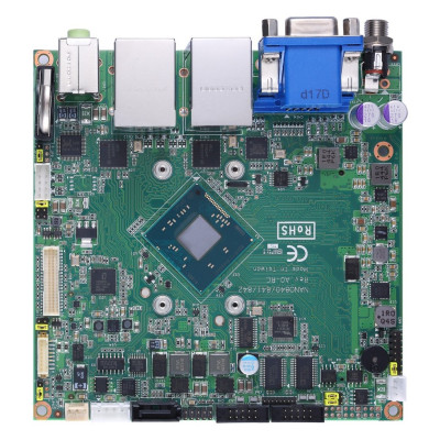 Axiomtek NANO842 Nano-ITX Motherboard, Intel Celeron J1900, LVDS/VGA/HDMI, Dual LAN and Audio